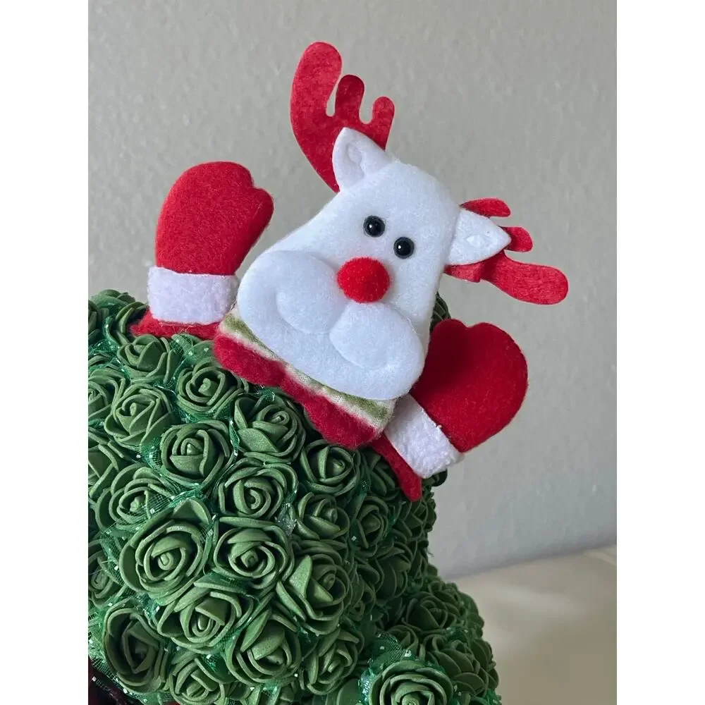 Handmade Christmas Bear From Roses